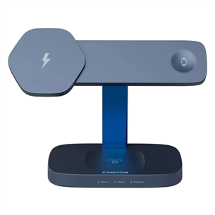 Canyon WCS-310, dark grey/blue - Wireless Charging Dock CNS-WCS310DGBL