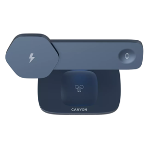 Canyon WCS-310, dark grey/blue - Wireless Charging Dock