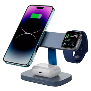 Canyon WCS-310, dark grey/blue - Wireless Charging Dock