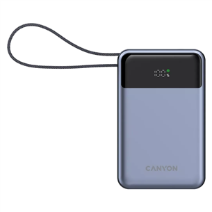 Canyon OnPower PB-600, 20000 mAh, USB-A, USB-C, black/silver - Powerbank CNS-CPB600DG