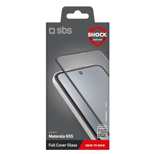 SBS Full Cover Glass, Motorola G55, transparent - Screen protector