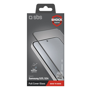 SBS Full Cover Glass, Samsung S25/S24, прозрачный - Защита для экрана