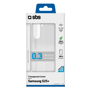 SBS Skinny Cover, Samsung S25+, прозрачный - Чехол