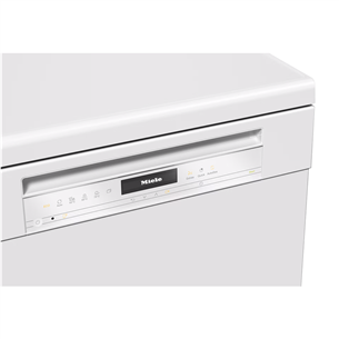 Miele AutoDos, 14 place settings, width 60 cm, white - Free standing dishwasher