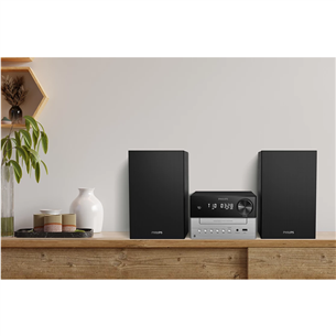 Muzikinis centras Philips TAM3205, 2.0, juodas/sidabrinis