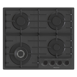 Hisense, width 60 cm, black - Built-in gas hob