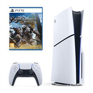 Sony PlayStation 5 Slim + Monster Hunter Wilds - Žaidimų konsolė PS5BUNDLEMH