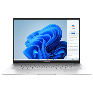 Asus Zenbook 14 OLED, 14'', OLED, Ultra 5, 16 ГБ, 512 ГБ, ENG, серебристый - Ноутбук UX3405CA-QL219W