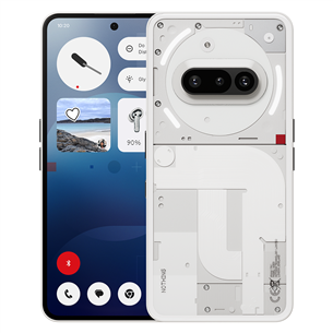 Išmanusis telefonas Nothing Phone (3a), 12 GB, 256 GB, baltas