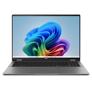 Nešiojamas kompiuteris Asus Vivobook 16 Flip OLED, 16'', 3K, OLED, 120 Hz, Ultra 7, 16 GB, 1 TB, ENG, pilkas TP3607SA-RJ033W