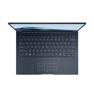 Nešiojamas kompiuteris Asus Zenbook 14 OLED, 14'', 3K, OLED, 120 Hz, Ultra 7, 32 GB, 1 TB, ENG, mėlynas