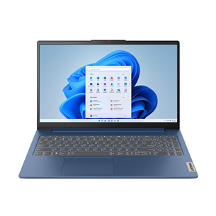 Lenovo IdeaPad Slim 3 15ABR8, 15,6'', TN, Ryzen 5, 16 ГБ, 512 ГБ, синий - Ноутбук 82XM00RKLT