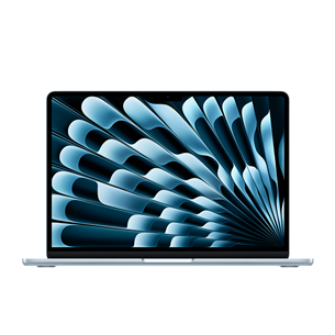 Nešiojamas kompiuteris Apple MacBook Air 13 (2025), M4, 10C/8C, 16 GB, 256 GB, SWE, sky blue MC6T4KS/A