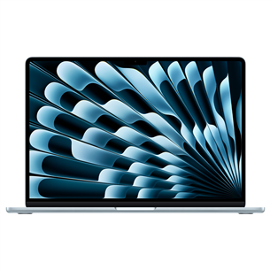 Nešiojamas kompiuteris Apple MacBook Air 15 (2025), M4, 10C/10C, 16 GB, 256 GB, ENG, sky blue MC7A4ZE/A