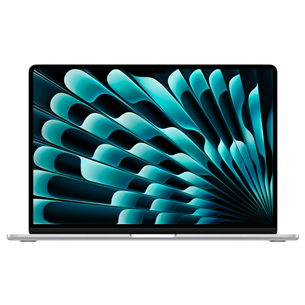 Nešiojamas kompiuteris Apple MacBook Air 15 (2025), M4, 10C/10C, 16 GB, 256 GB, ENG, silver MW1G3ZE/A