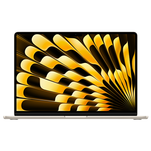 Nešiojamas kompiuteris Apple MacBook Air 15 (2025), M4, 10C/10C, 16 GB, 256 GB, ENG, starlight MW1J3ZE/A