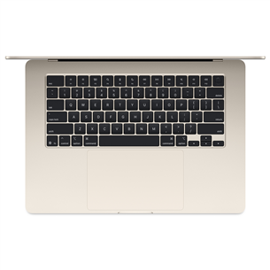 Nešiojamas kompiuteris Apple MacBook Air 15 (2025), M4, 10C/10C, 16 GB, 256 GB, ENG, starlight