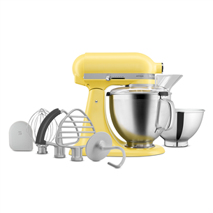 Virtuvinis kombainas KitchenAid Artisan "Color of the year 2025 - Butter", 4.7 L / 2.8 L, 300 W, geltonas 5KSM195PSEBT