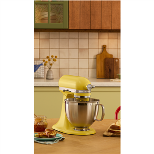 Virtuvinis kombainas KitchenAid Artisan "Color of the year 2025 - Butter", 4.7 L / 2.8 L, 300 W, geltonas