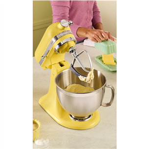 Virtuvinis kombainas KitchenAid Artisan "Color of the year 2025 - Butter", 4.7 L / 2.8 L, 300 W, geltonas