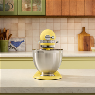 Virtuvinis kombainas KitchenAid Artisan "Color of the year 2025 - Butter", 4.7 L / 2.8 L, 300 W, geltonas