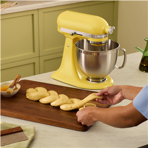 Virtuvinis kombainas KitchenAid Artisan "Color of the year 2025 - Butter", 4.7 L / 2.8 L, 300 W, geltonas