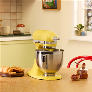 Virtuvinis kombainas KitchenAid Artisan "Color of the year 2025 - Butter", 4.7 L / 2.8 L, 300 W, geltonas