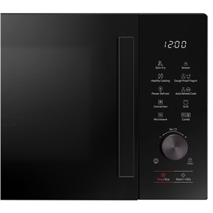 Samsung, 28 L, 2900 W, black - Microwave oven with grill