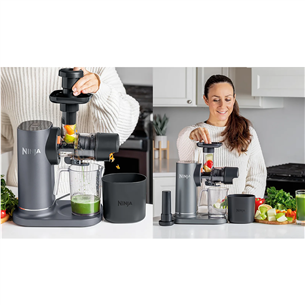 Ninja NeverClog, 150 W, grey - Cold Press Juicer