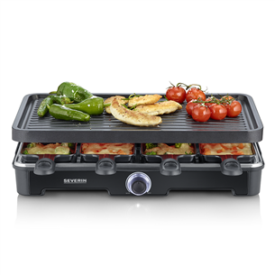 Raclette grilis Severin, 1400 W, juodas RG9670