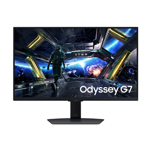 Samsung Odyssey G7, 27'', 4K UHD, 144 Гц, черный - Монитор LS27DG702EUXDU