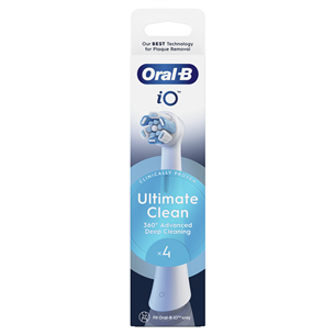 Dantų šepetėlių antgaliai Braun Oral-B UltimateClean, 4 vnt., balti