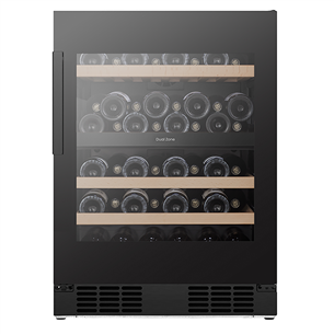 Hisense, 46 bottles, height 82 cm, black - Wine cooler RW3N122GSLF