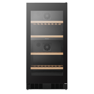 Hisense, 108 bottles, height 127 cm, black - Wine cooler