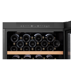 Hisense, 108 bottles, height 127 cm, black - Wine cooler